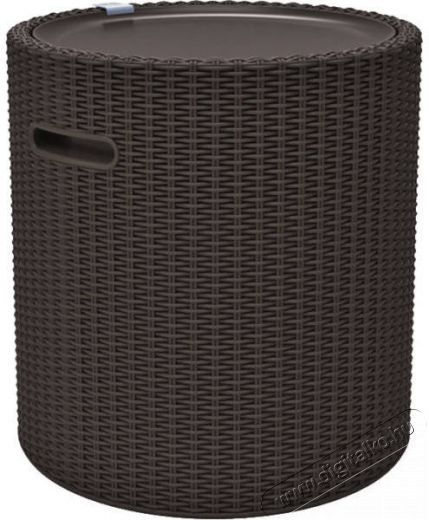 Curver COOL STOOL dohányzóasztal tárolóval - whiskey barna Háztartás / Otthon / Kültér - Kültér / kerti termék / grill - Kerti bútor - 363482