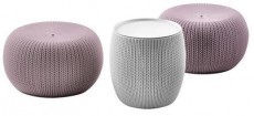 Curver COZY URBAN SET ganitúra - lila-felhőszürke Háztartás / Otthon / Kültér - Kültér / kerti termék / grill - Kerti bútor - 363484