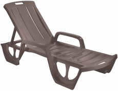 Curver FLORIDA nyugágy - cappuccino Háztartás / Otthon / Kültér - Kültér / kerti termék / grill - Kerti bútor - 363497