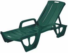 Curver FLORIDA nyugágy - sötétzöld Háztartás / Otthon / Kültér - Kültér / kerti termék / grill - Kerti bútor - 363500