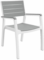 Curver HARMONY ARMCHAIR szék - fehér-világosszürke Háztartás / Otthon / Kültér - Kültér / kerti termék / grill - Kerti bútor - 363509