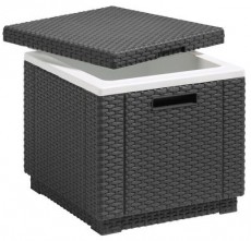 Curver ICE CUBE multifunkcionális kertibútor - grafitszín Háztartás / Otthon / Kültér - Kültér / kerti termék / grill - Kerti bútor - 363510