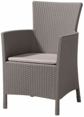 Curver IOWA fotel - cappuccino-homok Háztartás / Otthon / Kültér - Kültér / kerti termék / grill - Kerti bútor - 363514