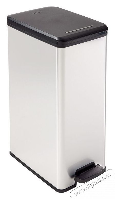 Curver 213298 SLIM BIN PED&Aacute;LOS SZEMETES 40L Fekete/ ez&uuml;st H&aacute;ztart&aacute;s / Otthon / K&uuml;lt&eacute;r - Lak&aacute;sfelszerel&eacute;s - Szemetes - 403430