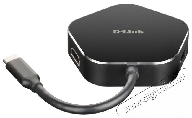 D-Link 4 az 1-ben USB-C HUB  Iroda és számítástechnika - Notebook kiegészítő - USB hub / elosztó - 372156