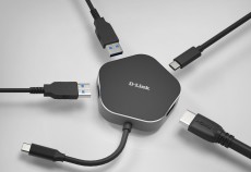 D-Link 4 az 1-ben USB-C HUB  Iroda és számítástechnika - Notebook kiegészítő - USB hub / elosztó - 372156