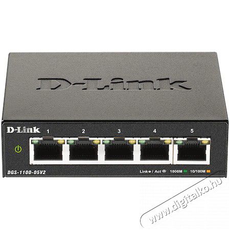 D-Link DGS-1100-05v2 5port GbE LAN Smart switch Iroda és számítástechnika - Hálózat - Switch - 379560