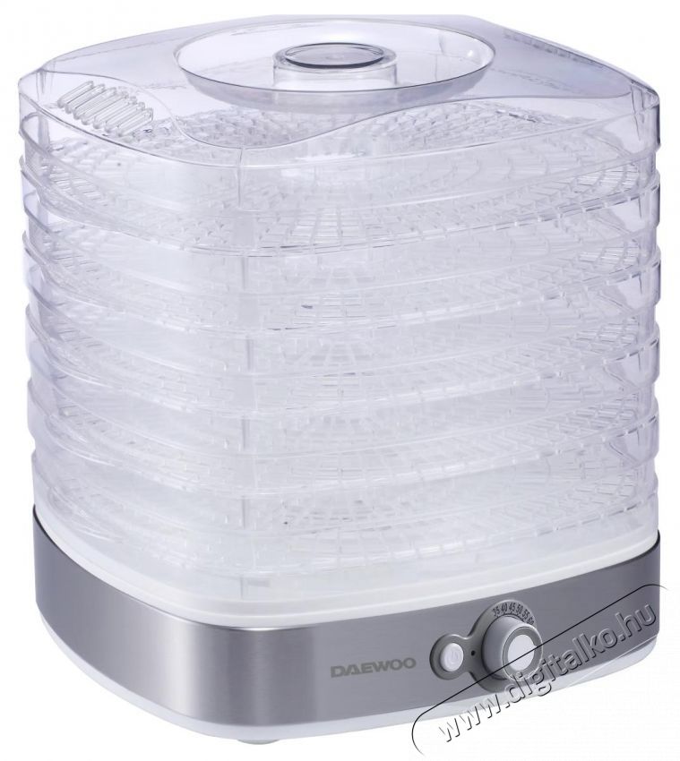 Daewoo DD450W aszal&oacute;g&eacute;p, 500 W, 5 t&aacute;lca, 35-70  C, be&eacute;p&iacute;tett ventil&aacute;tor, feh&eacute;r/lila Konyhai term&eacute;kek - Konyhai kisg&eacute;p (s&uuml;t&eacute;s / főz&eacute;s / hűt&eacute;s / &eacute;telk&eacute;sz&iacute;t&eacute;s) - Gy&uuml;m&ouml;lcsaszal&oacute; - 533193