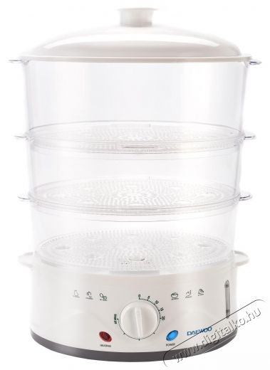 Daewoo DFS900W p&aacute;rol&oacute;, 900 W, 3 kos&aacute;r, 8,5 liter, 60 perces időz&iacute;tő, ergonomikus kialak&iacute;t&aacute;s, feh&eacute;r Konyhai term&eacute;kek - Konyhai kisg&eacute;p (s&uuml;t&eacute;s / főz&eacute;s / hűt&eacute;s / &eacute;telk&eacute;sz&iacute;t&eacute;s) - P&aacute;rol&oacute; - 533192