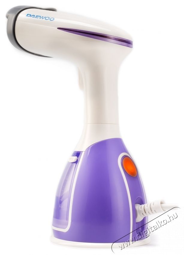 Daewoo DGS1500PK F&uuml;ggőleges gőz&ouml;lős vasal&oacute;, 1500 W, 280 ml, gőz 60 g/perc, Feh&eacute;r/Lila H&aacute;ztart&aacute;s / Otthon / K&uuml;lt&eacute;r - Vasal&oacute; - Gőz&aacute;llom&aacute;s - 533201