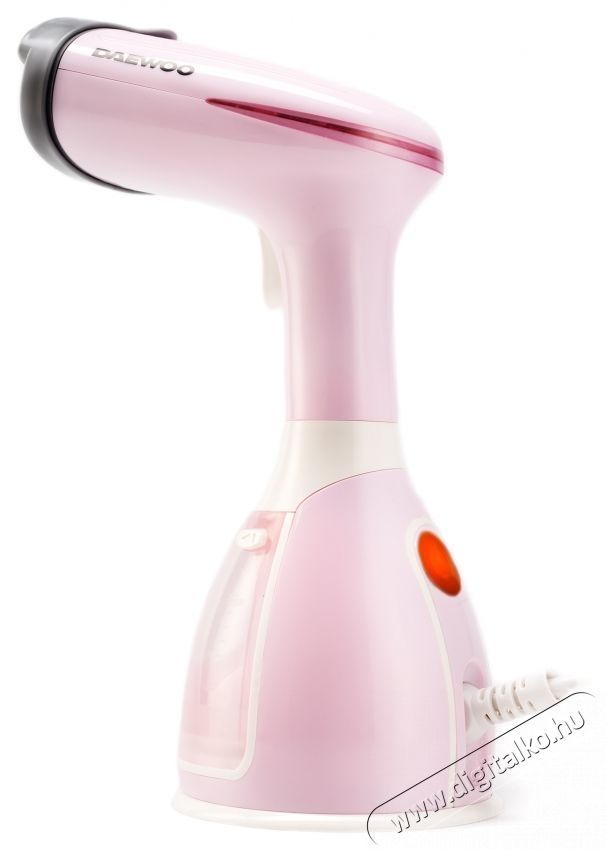 Daewoo DGS1500PK F&uuml;ggőleges gőz&ouml;lős vasal&oacute;, 1500 W, 280 ml, gőz 60 g/perc, Feh&eacute;r/R&oacute;zsasz&iacute;n H&aacute;ztart&aacute;s / Otthon / K&uuml;lt&eacute;r - Vasal&oacute; - Gőz&aacute;llom&aacute;s - 533200