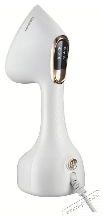 Daewoo DGS2000WG f&uuml;ggőleges gőz&ouml;lős &eacute;s sz&aacute;raz vasal&oacute;, 2000 W, LED kezelőpanel, 300 ml-es v&iacute;ztart&aacute;ly, 25 g/perc gőzkibocs&aacute;t&aacute;s, feh&eacute;r H&aacute;ztart&aacute;s / Otthon / K&uuml;lt&eacute;r - Vasal&oacute; - Vasal&oacute; - 533214