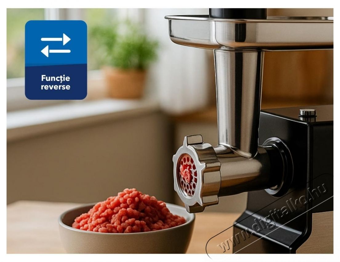 Daewoo DMG2000DC h&uacute;sdar&aacute;l&oacute;, 2000 W, 2,5 kg/perc, 3 v&aacute;g&oacute;t&aacute;rcsa, paradicsoml&eacute; + kolb&aacute;sz tartoz&eacute;kok, rozsdamentes ac&eacute;l penge, bolyg&oacute; funkci&oacute;, l. v&eacute;delmi oszt&aacute;ly, Fekete/ez&uuml;st Konyhai term&eacute;kek - Konyhai kisg&eacute;p (elők&eacute;sz&iacute;t&eacute;s / feldolgoz&aacute;s) - H&uacute;sdar&aacute;l&oacute; - 533191