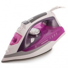 Daewoo DSI20P vasal&oacute;, ker&aacute;mia vasal&oacute;talp, 2400 W, 350 ml, 55 g / perc, f&uuml;ggőleges gő&ouml;l&eacute;s, &ouml;ntiszt&iacute;t&oacute;, gum&iacute;rozott foganty&uacute;, lila H&aacute;ztart&aacute;s / Otthon / K&uuml;lt&eacute;r - Vasal&oacute; - Gőz&aacute;llom&aacute;s - 533203