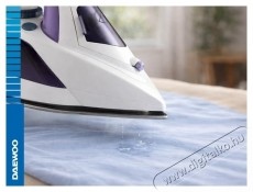 Daewoo DSI3000P vasal&oacute;, 2600 W, ker&aacute;mia vasal&oacute;talp, erős gőzsug&aacute;r 25 g/perc, f&uuml;ggőleges gőz&ouml;l&eacute;s, &ouml;ntiszt&iacute;t&oacute;, cs&ouml;p&ouml;g&eacute;sg&aacute;tl&oacute;, v&iacute;zkőmentes&iacute;tő, 300 ml-es tart&aacute;lykapacit&aacute;s, feh&eacute;r/lila H&aacute;ztart&aacute;s / Otthon / K&uuml;lt&eacute;r - Vasal&oacute; - Gőz&aacute;llom&aacute;s - 533204