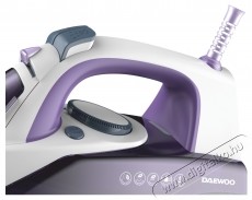 Daewoo DSI3000P vasal&oacute;, 2600 W, ker&aacute;mia vasal&oacute;talp, erős gőzsug&aacute;r 25 g/perc, f&uuml;ggőleges gőz&ouml;l&eacute;s, &ouml;ntiszt&iacute;t&oacute;, cs&ouml;p&ouml;g&eacute;sg&aacute;tl&oacute;, v&iacute;zkőmentes&iacute;tő, 300 ml-es tart&aacute;lykapacit&aacute;s, feh&eacute;r/lila H&aacute;ztart&aacute;s / Otthon / K&uuml;lt&eacute;r - Vasal&oacute; - Gőz&aacute;llom&aacute;s - 533204