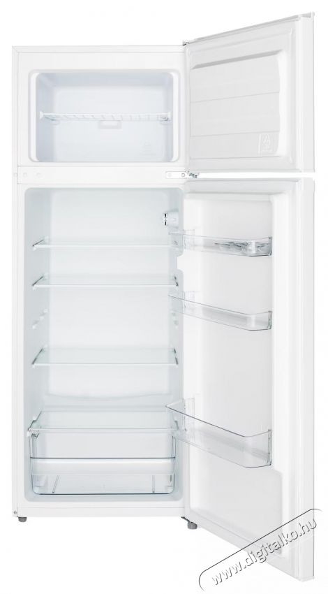 Daewoo DTS-207MEW Static Hűtőszekr&eacute;ny, felső fagyaszt&oacute;, nett&oacute; t&eacute;rfogat 204L, mechanikus vez&eacute;rl&eacute;s, ford&iacute;that&oacute; ajt&oacute;k, palackos polc, E energiaoszt&aacute;ly, feh&eacute;r Konyhai term&eacute;kek - Hűtő, fagyaszt&oacute; (szabadon&aacute;ll&oacute;) - Fel&uuml;lfagyaszt&oacute;s kombin&aacute;lt hűtő - 533189