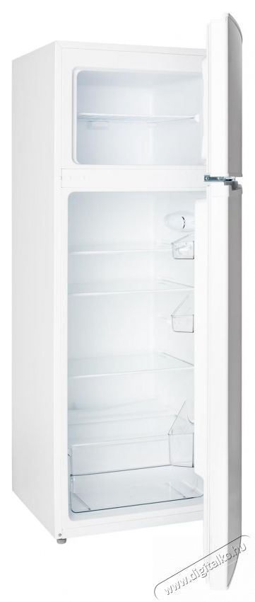 Daewoo DTS-207MEW Static Hűtőszekr&eacute;ny, felső fagyaszt&oacute;, nett&oacute; t&eacute;rfogat 204L, mechanikus vez&eacute;rl&eacute;s, ford&iacute;that&oacute; ajt&oacute;k, palackos polc, E energiaoszt&aacute;ly, feh&eacute;r Konyhai term&eacute;kek - Hűtő, fagyaszt&oacute; (szabadon&aacute;ll&oacute;) - Fel&uuml;lfagyaszt&oacute;s kombin&aacute;lt hűtő - 533189