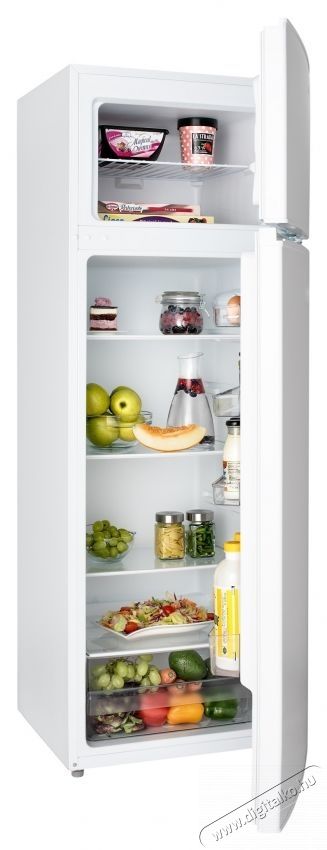 Daewoo DTS-240MEW Static Hűtőszekr&eacute;ny, felső fagyaszt&oacute;, nett&oacute; t&eacute;rfogat 235 L, mechanikus vez&eacute;rl&eacute;s, ford&iacute;that&oacute; ajt&oacute;k, palackos polc, E energiaoszt&aacute;ly, feh&eacute;r Konyhai term&eacute;kek - Hűtő, fagyaszt&oacute; (szabadon&aacute;ll&oacute;) - Fel&uuml;lfagyaszt&oacute;s kombin&aacute;lt hűtő - 533188