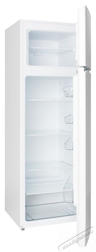 Daewoo DTS-240MEW Static Hűtőszekr&eacute;ny, felső fagyaszt&oacute;, nett&oacute; t&eacute;rfogat 235 L, mechanikus vez&eacute;rl&eacute;s, ford&iacute;that&oacute; ajt&oacute;k, palackos polc, E energiaoszt&aacute;ly, feh&eacute;r Konyhai term&eacute;kek - Hűtő, fagyaszt&oacute; (szabadon&aacute;ll&oacute;) - Fel&uuml;lfagyaszt&oacute;s kombin&aacute;lt hűtő - 533188