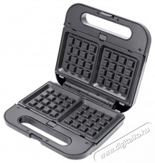 Daewoo szendvicss&uuml;tő, 3 az 1-ben, 800W, tapad&aacute;smentes lapok, cser&eacute;lhető t&aacute;lc&aacute;k, szendvics, gofri, grill, fűtől&aacute;mpa, termoszt&aacute;t, Cool Touch foganty&uacute;, z&aacute;r&oacute; lap Konyhai term&eacute;kek - Konyhai kisg&eacute;p (s&uuml;t&eacute;s / főz&eacute;s / hűt&eacute;s / &eacute;telk&eacute;sz&iacute;t&eacute;s) - Melegszendvics / gofri s&uuml;tő - 533197