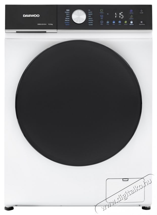 Daewoo DWD-CS1014 mos&oacute;g&eacute;p, 10 kg, inverteres motor, 1400 ford/perc, A-30% energiaoszt&aacute;ly, 16 program, &eacute;rintőgombok, fekete kezelőpanel sz&iacute;nes ikonokkal, fekete dupla ajt&oacute;, Feh&eacute;r H&aacute;ztart&aacute;s / Otthon / K&uuml;lt&eacute;r - Mos&oacute;g&eacute;p / sz&aacute;r&iacute;t&oacute;g&eacute;p - El&ouml;lt&ouml;ltős norm&aacute;l (60cm-ig) mos&oacute;g&eacute;p - 536358