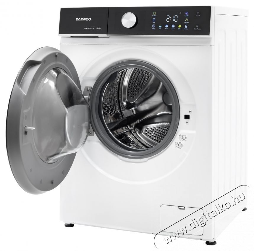 Daewoo DWD-CS1014 mos&oacute;g&eacute;p, 10 kg, inverteres motor, 1400 ford/perc, A-30% energiaoszt&aacute;ly, 16 program, &eacute;rintőgombok, fekete kezelőpanel sz&iacute;nes ikonokkal, fekete dupla ajt&oacute;, Feh&eacute;r H&aacute;ztart&aacute;s / Otthon / K&uuml;lt&eacute;r - Mos&oacute;g&eacute;p / sz&aacute;r&iacute;t&oacute;g&eacute;p - El&ouml;lt&ouml;ltős norm&aacute;l (60cm-ig) mos&oacute;g&eacute;p - 536358