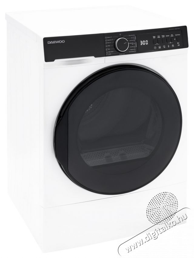 Daewoo DDR-XV9A/C hőszivatty&uacute;s sz&aacute;r&iacute;t&oacute;g&eacute;p, 9 kg, C energiaoszt&aacute;ly, Wi-fi funkci&oacute;, kivitel: Fekete T2 panel + fekete XXL ajt&oacute;, feh&eacute;r H&aacute;ztart&aacute;s / Otthon / K&uuml;lt&eacute;r - Mos&oacute;g&eacute;p / sz&aacute;r&iacute;t&oacute;g&eacute;p - Sz&aacute;r&iacute;t&oacute;g&eacute;p - 536361