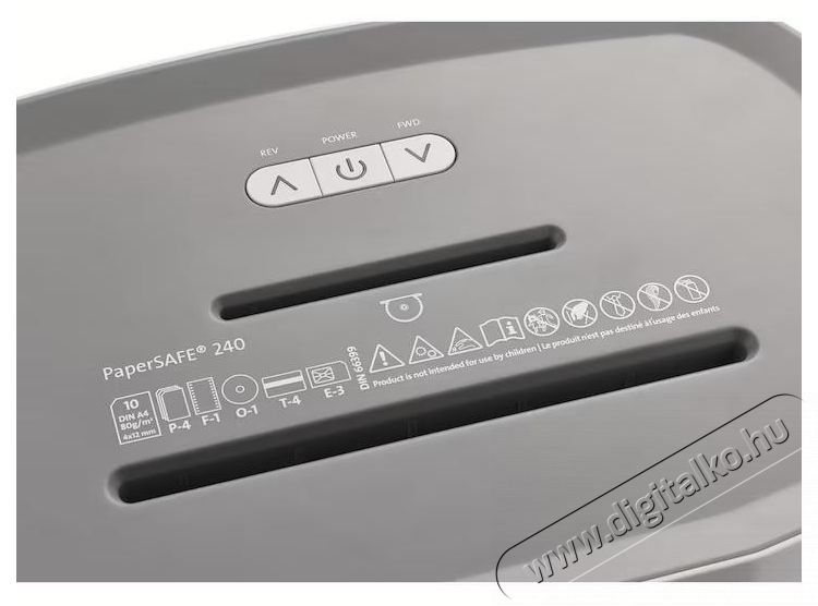 Dahle PaperSAFE  240 240 iratmegsemmis&iacute;tő, 4 x 12 mm keresztmetszetű, 10 lapos, egy&eacute;ni haszn&aacute;latra Iroda &eacute;s sz&aacute;m&iacute;t&aacute;stechnika - Iratmegsemmis&iacute;tő - 533217