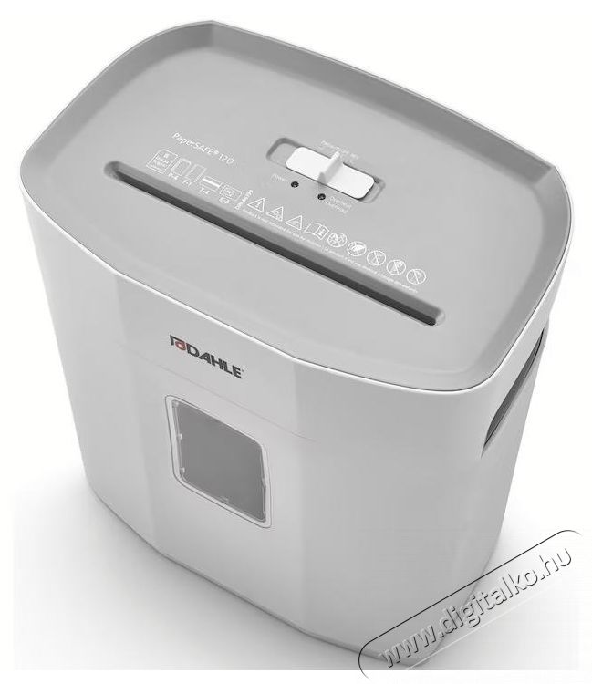 Dahle PaperSAFE  PS 120 iratmegsemmis&iacute;tő, 5 x 18 mm, keresztir&aacute;ny&uacute; v&aacute;g&aacute;s, 8 lapos, egy&eacute;ni haszn&aacute;latra Iroda &eacute;s sz&aacute;m&iacute;t&aacute;stechnika - Iratmegsemmis&iacute;tő - 533219
