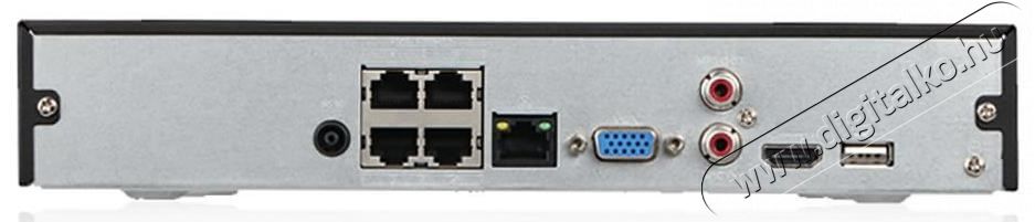 Dahua NVR2104HS-P-4KS2 4 csatorna/4x PoE hálózati rögzítő(NVR) Háztartás / Otthon / Kültér - Biztonságtechnika - Riasztó kezelő / irányító - 368989