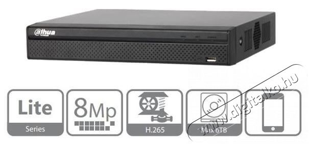 Dahua NVR2104HS-P-4KS2 4 csatorna/4x PoE hálózati rögzítő(NVR) Háztartás / Otthon / Kültér - Biztonságtechnika - Riasztó kezelő / irányító - 368989