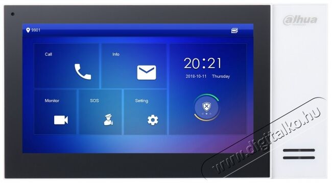Dahua VTH2421FW-P érintő kijelzős/7/beltéri egység/IP video kaputelefon Háztartás / Otthon / Kültér - Lakásfelszerelés - Csengő - 369048