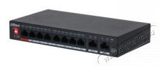 Dahua PFS3010-8GT-96-V2 1x 100/1000(Hi-PoE/PoE+/PoE)+7x 100/1000(PoE+/PoE)+2x gigabit uplink, 96W PoE switch Iroda és számítástechnika - Hálózat - Switch - 387688