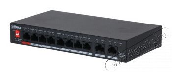 Dahua PFS3010-8GT-96-V2 1x 100/1000(Hi-PoE/PoE+/PoE)+7x 100/1000(PoE+/PoE)+2x gigabit uplink, 96W PoE switch Iroda és számítástechnika - Hálózat - Switch - 387688