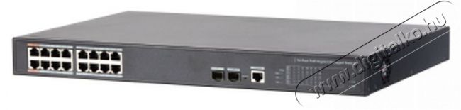 Dahua PFS4218-16GT-240 2x100/1000 (HighPoE/PoE+/PoE)+14x 100/1000 (PoE)+2x SFP uplink 240W menedzselhető PoE switch Iroda és számítástechnika - Hálózat - Switch - 387836