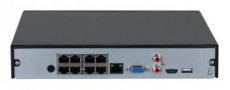 Dahua NVR2108HS-8P-S3 /8 csatorna/H265+/80Mbps/1x SATA/8x PoE hálózati rögzítő(NVR) Háztartás / Otthon / Kültér - Biztonságtechnika - Kiegészítő - 404681