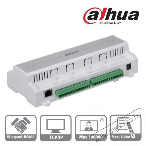 Dahua ASC1202B-D 4 olvasó bemenet (2 ajtó 2 irány) , I/O, RS-485/Wiegand/RJ45, beléptető rendszer központ Iroda és számítástechnika - Egyéb számítástechnikai termék - 425832