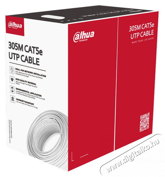 Dahua PFM920I-5EUN-C 305m réz PVC árnyékolatlan fali kábel Fotó-Videó kiegészítők - Kábel - Egyéb kábel - 369034