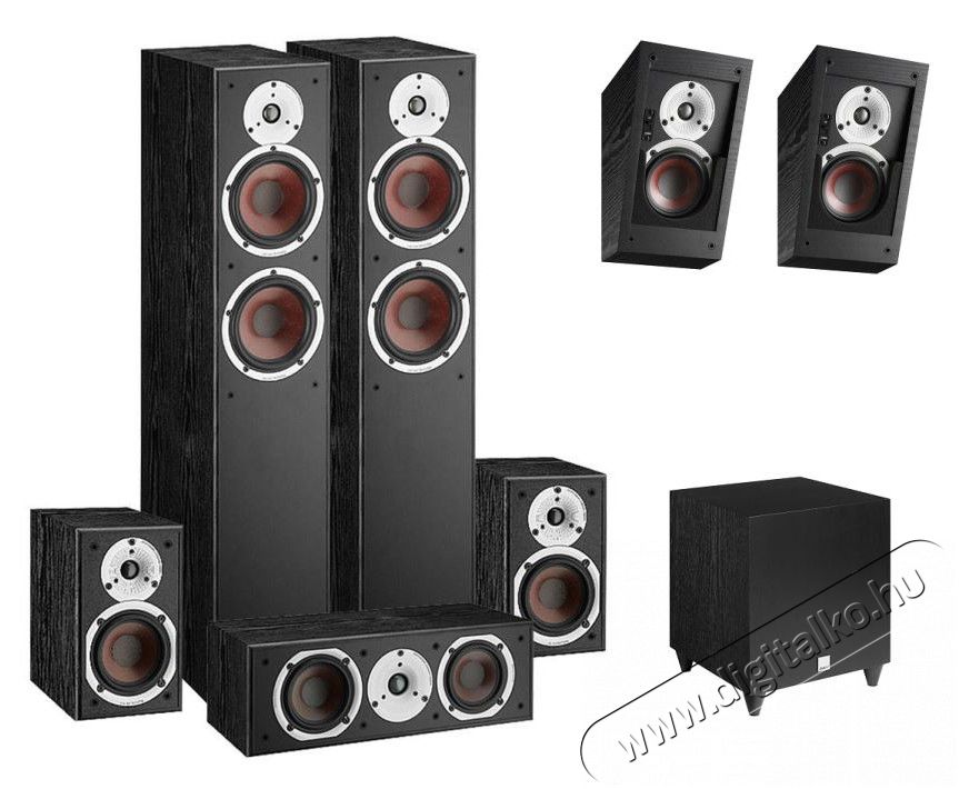 Dali Spektor 6 szett (6+1+Vokal) + ALTECO1 BL/WN + SUB C-8D BL/W szett - fekete Audio-Video / Hifi / Multimédia - Házimozi - Összeállított házimozi szett - 371190