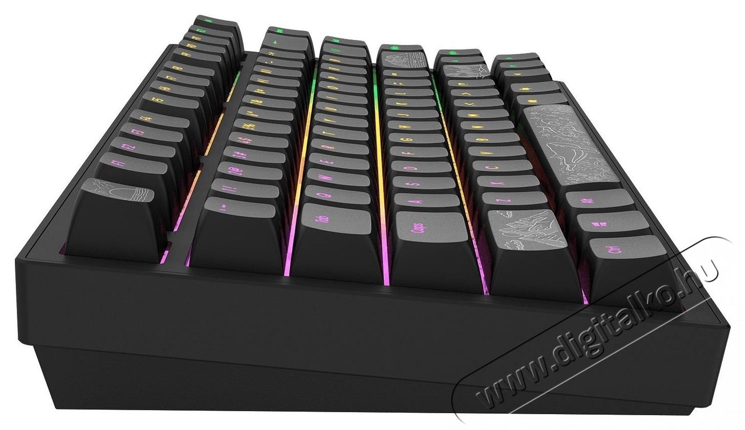 Dark Project ALU Terra Nostra Black - US gamer billentyűzet Iroda &eacute;s sz&aacute;m&iacute;t&aacute;stechnika - Billentyűzet / billentyűzet szett - Vezet&eacute;kes - 535124