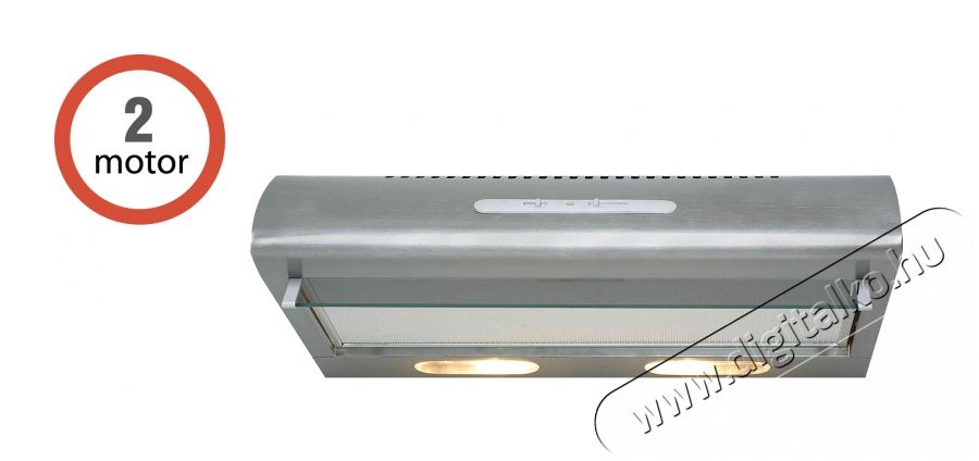Davoline OLYMPIA 360 LUX PLUS (2 motoros) páraelszívó - szürke Konyhai termékek - Páraelszívó - Hagyományos - 358443