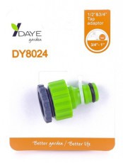 DAYE DY8024 1/2"&3/4" csapcsatlakozó Háztartás / Otthon / Kültér - Kültér / kerti termék / grill - Öntöző / locsoló - 389920