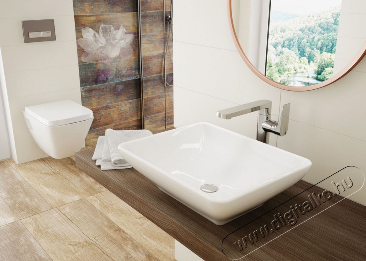 Deante BEG 021K gardenia mosdó csaptelep magasított click-clack leeresztővel - króm Háztartás / Otthon / Kültér - Fürdőszoba / wc - Kiegészítő - 343305