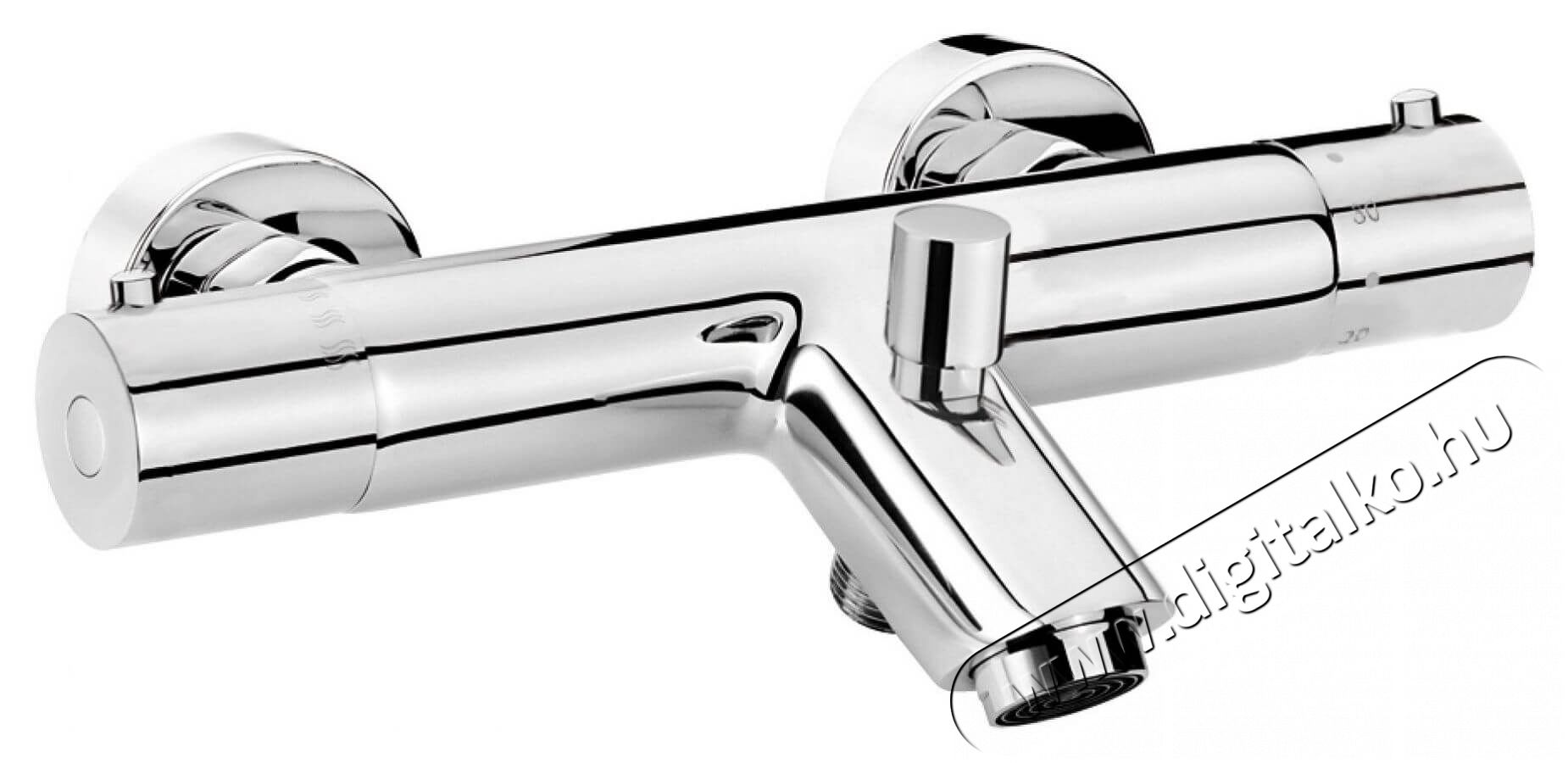 Deante BCB 01BT begonia termosztátos kádtöltő csaptelep - króm Háztartás / Otthon / Kültér - Fürdőszoba / wc - Kiegészítő - 343266