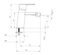 Deante BQA 031M Bidé csaptelep Háztartás / Otthon / Kültér - Fürdőszoba / wc - Kiegészítő - 372297