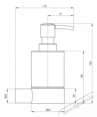 Deante ADR_N421 Fali szappanadagoló Háztartás / Otthon / Kültér - Fürdőszoba / wc - Kiegészítő - 372273