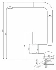 Deante BCA_B730 konyhai csap, kihúzható kifolyóval Konyhai termékek - Mosogató - Mosogató csaptelep - 375005