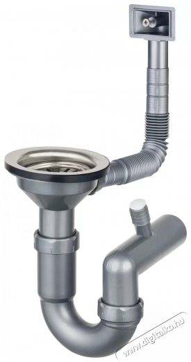 Deante ZXY 9926 szifon egymedenc&eacute;s ac&eacute;l mosogat&oacute;khoz t&uacute;lfoly&oacute;val, kr&oacute;m Konyhai term&eacute;kek - Mosogat&oacute; - Mosogat&oacute; csaptelep - 499620