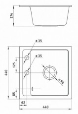 Deante ZQZ2103 mosogatótálca Konyhai termékek - Mosogató - Mosogatótálca - 309862